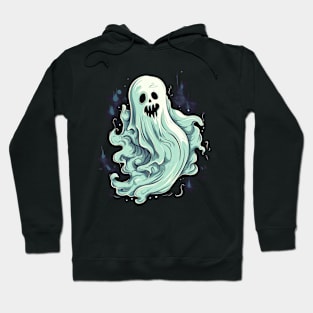 Eerie Halloween Ghoul Art - Spooky Season Delight Hoodie